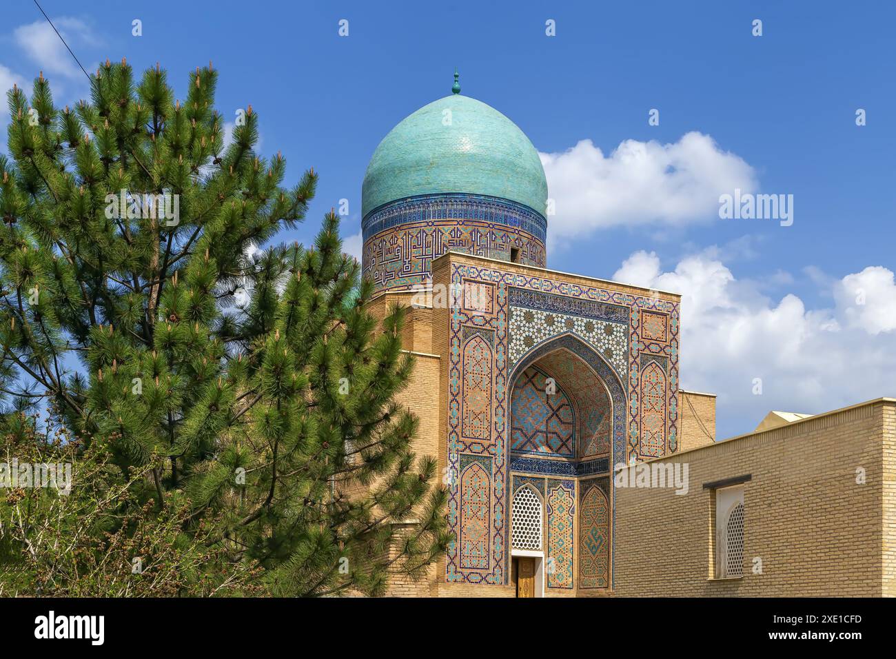 Shahi Zinda Mausoleum Komplex, Samarkand, Usbekistan Stockfoto