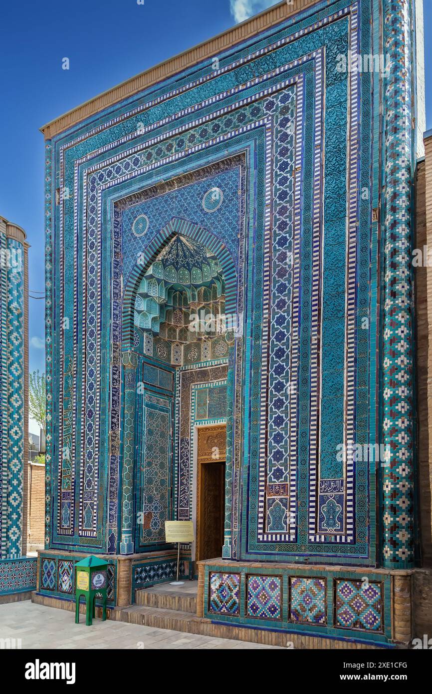 Shahi Zinda Mausoleum Komplex, Samarkand, Usbekistan Stockfoto