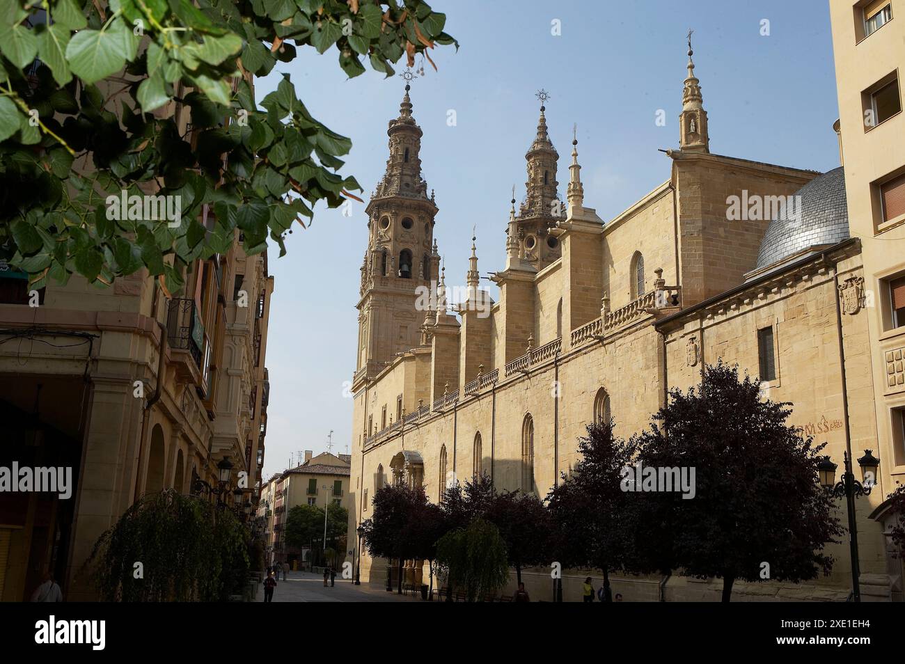 Cocathedral von Santa Maria La Redonda, Calle Portales, Logroño, La Rioja, Spanien Stockfoto