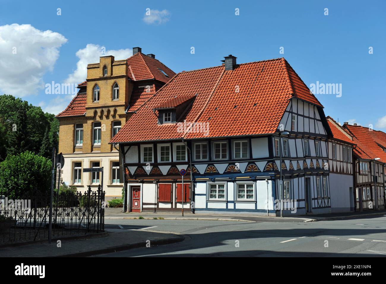 Fachwerkstadt Duderstadt, Deutschland Stockfoto