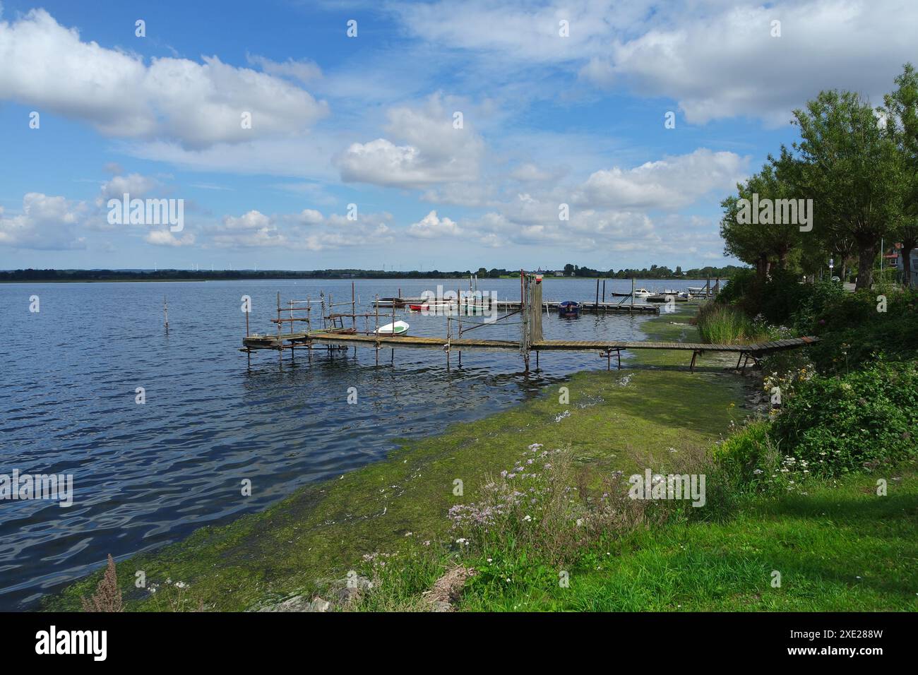 Neustadt Binnengewässer, Neustadt in Holstein Stockfoto