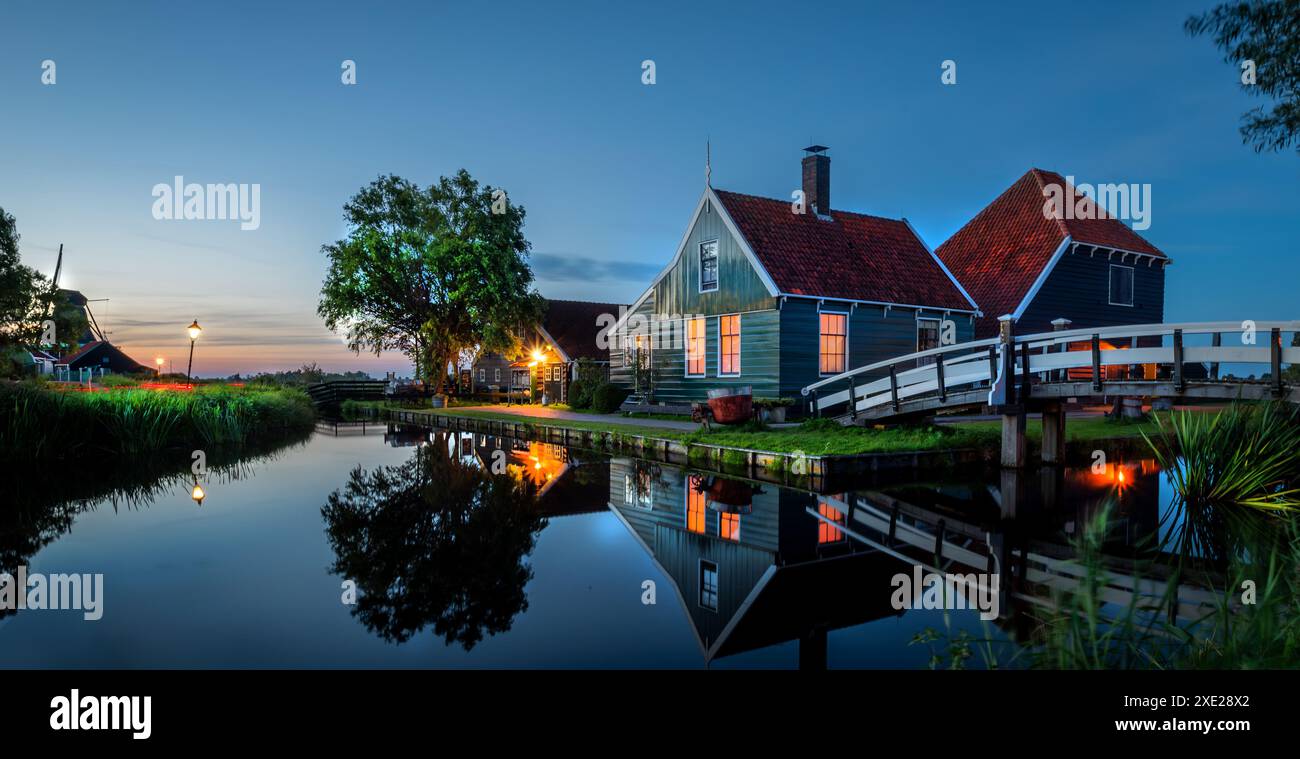 Alte Käserei, Zaanse Schans, Gemeinde Zaanstad, Niederlande. Architektonisches Reservat von Zaanse Stockfoto