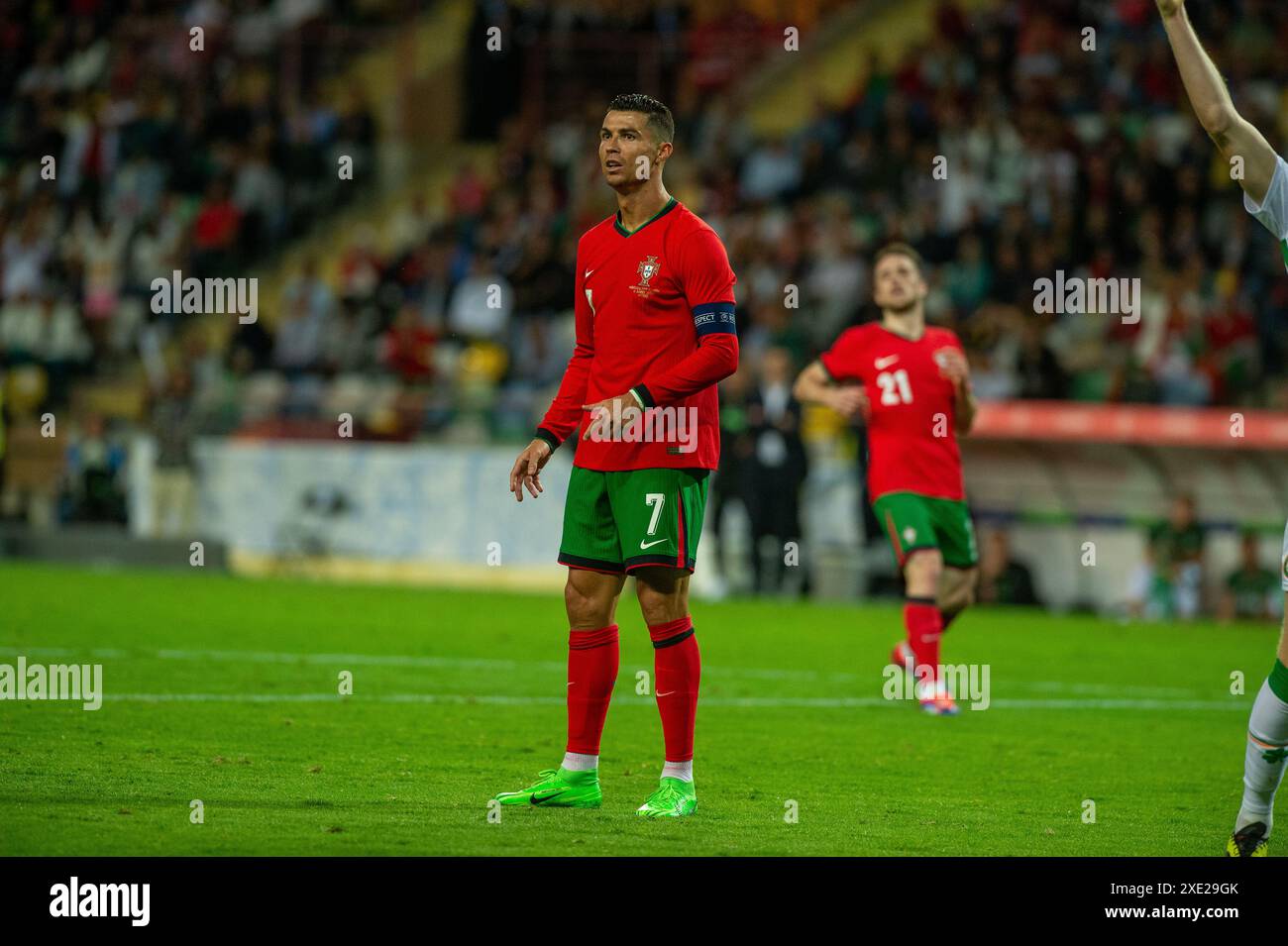 Cristiano Ronaldo gegen Irland Stockfoto