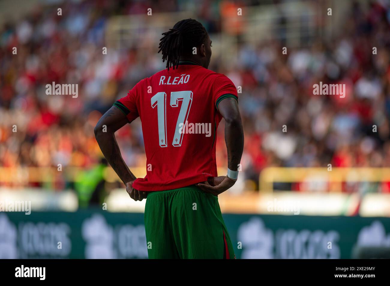 Rafael Leão Action aus dem Spiel gegen Irland Stockfoto