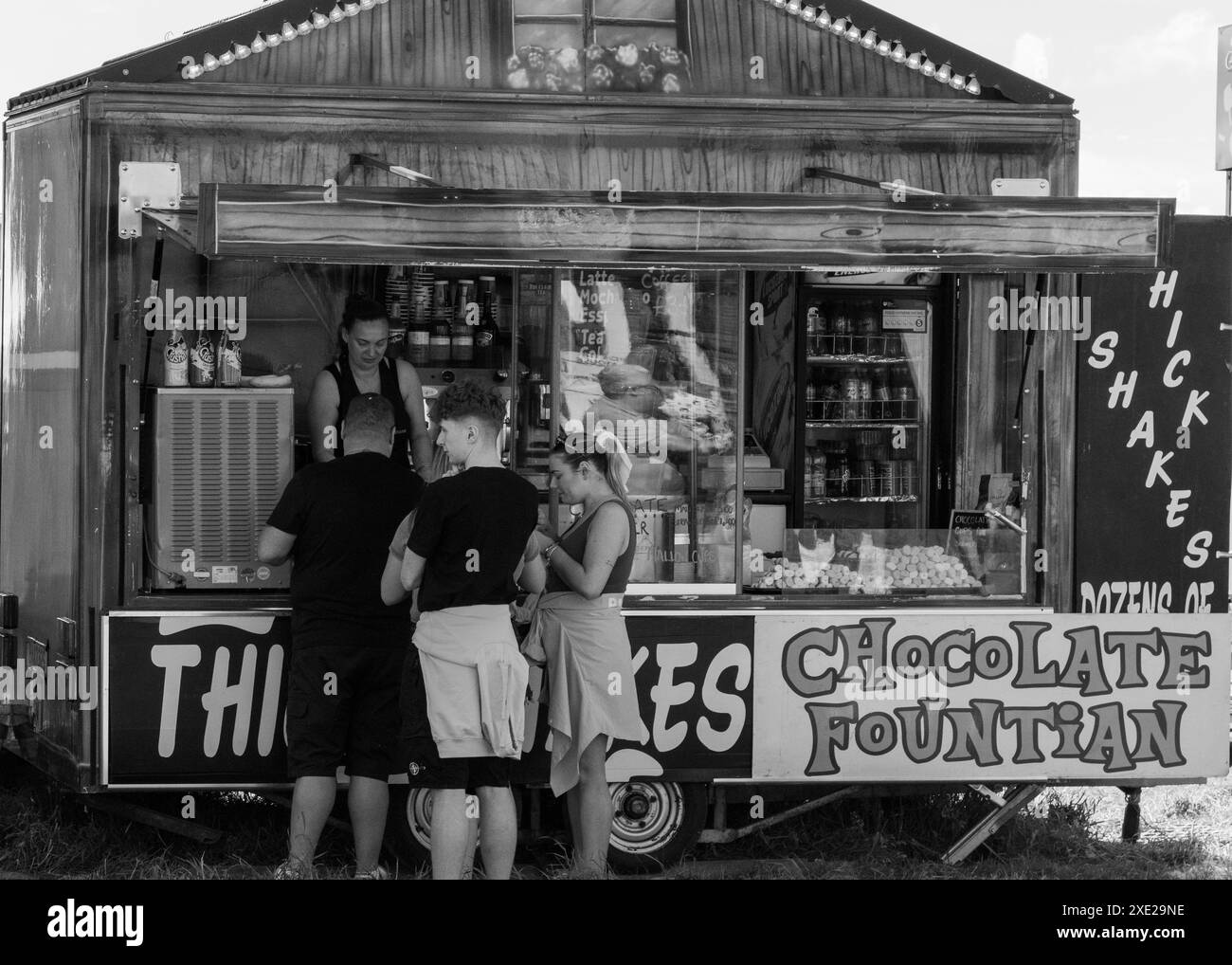 Der Hopping ist auf Newcastle's Town Moor Stockfoto