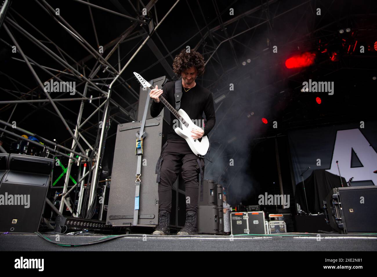 Asking alexandria tritt live auf dem Slam Dunk Festival uk am 26. Mai 2024 auf. Stockfoto