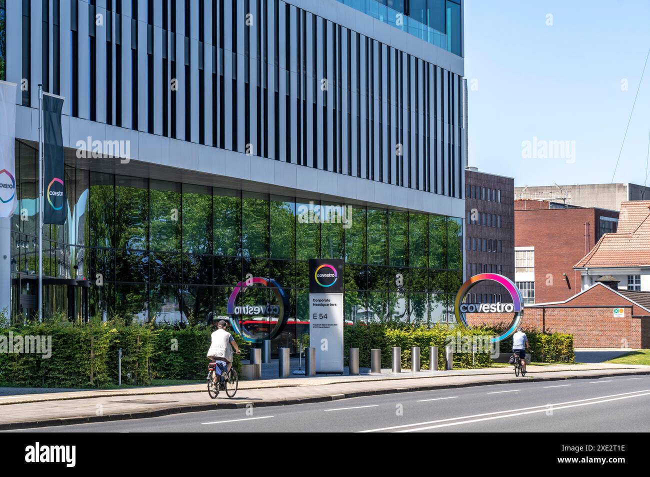 Hauptsitz der Covestro AG in Leverkusen, Chempark, NRW Stockfoto