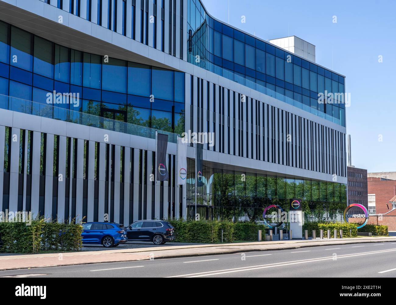 Hauptsitz der Covestro AG in Leverkusen, Chempark, NRW Stockfoto