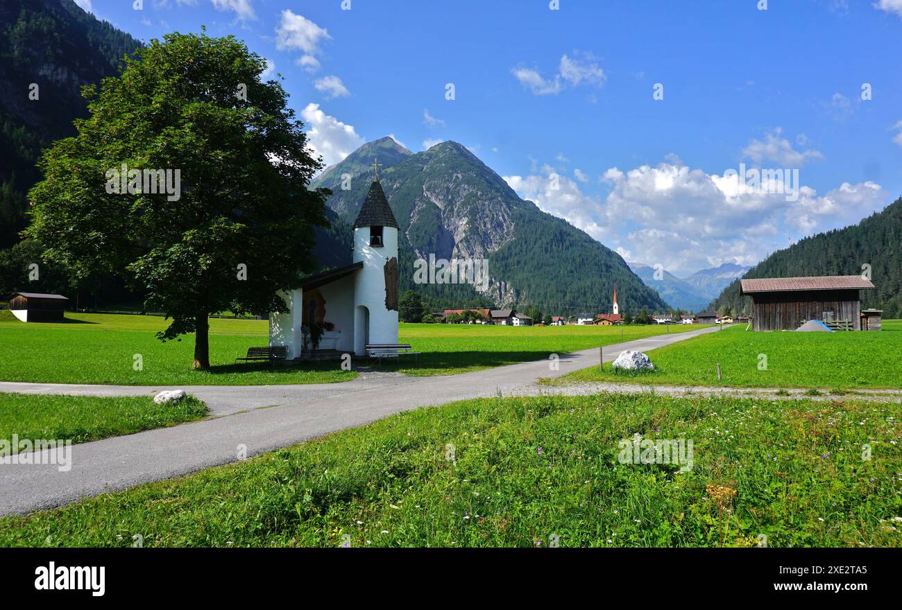 Naturpark Lechtal; Tirol; Österreich; Kapelle bei Stockach Stockfoto