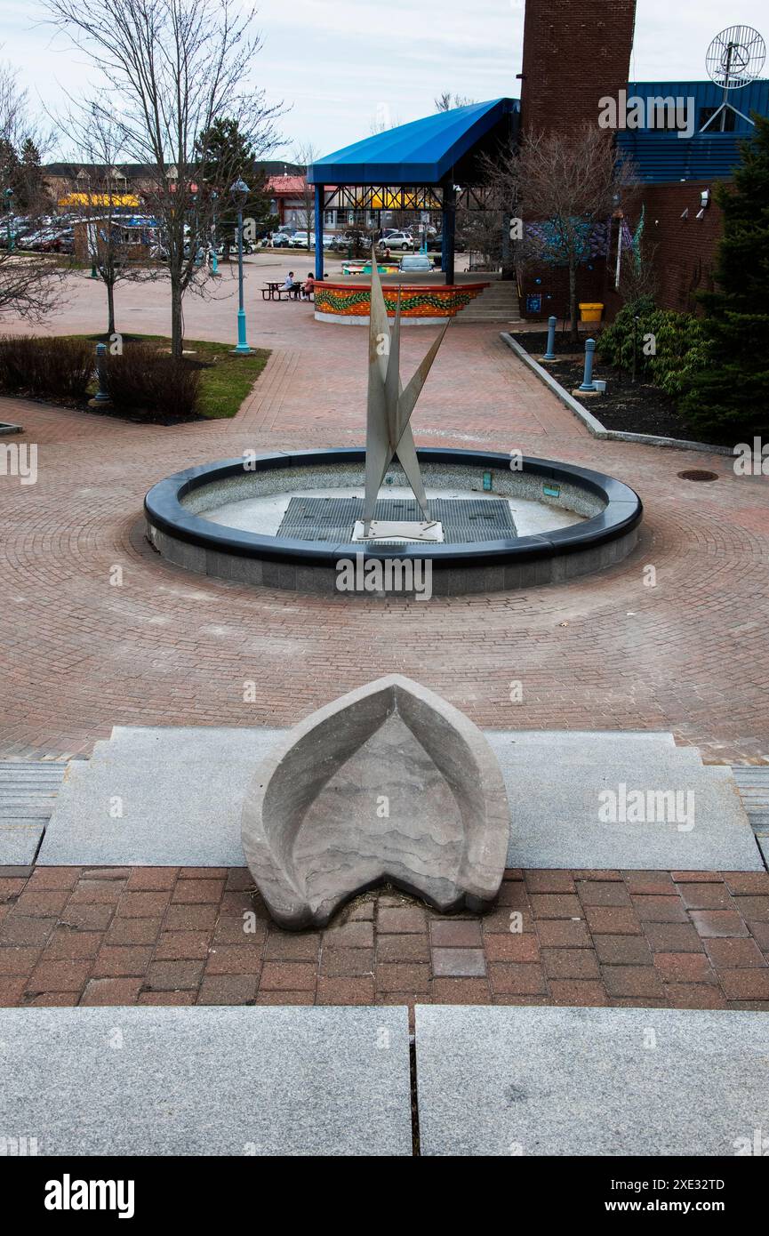 Sternskulptur am Place 1604 in Dieppe, New Brunswick, Kanada Stockfoto