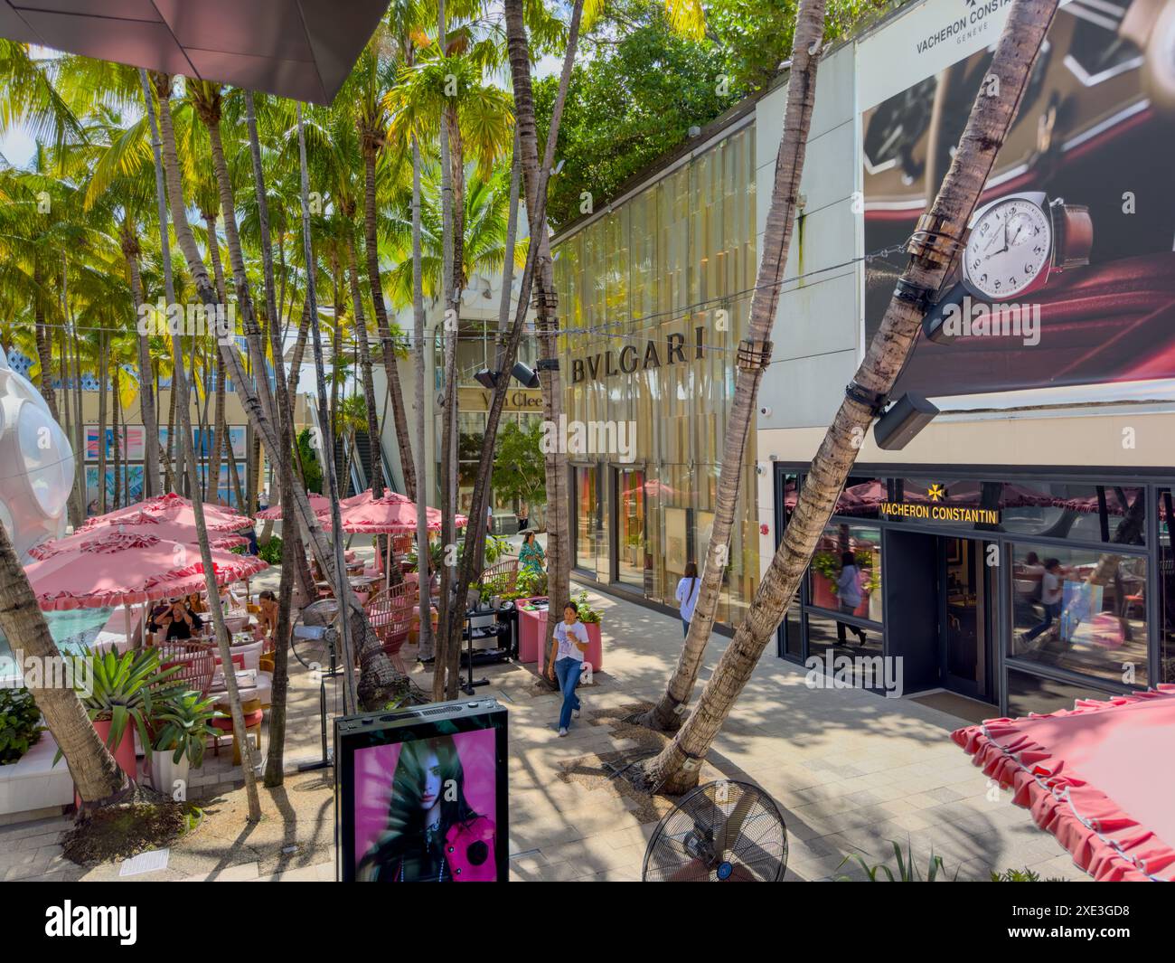 Miami, FL, USA - 19. Juni 2024: Reiseziel Miami Design District 2024 Stockfoto