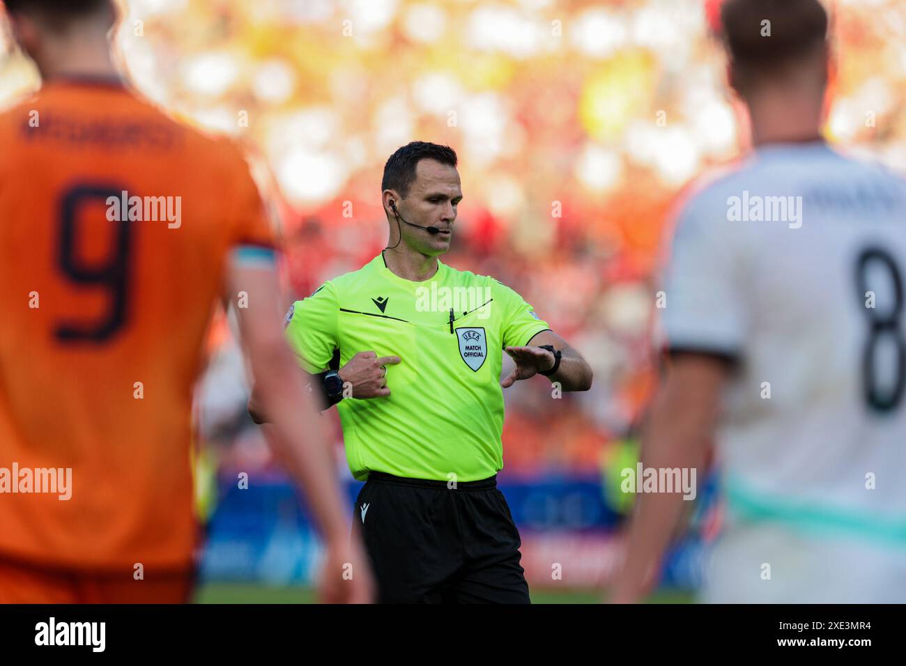 Ivan Kruzliak Schiedsrichter bei der UEFA Euro 2024 - Holland gegen Österreich, UEFA-Fußball-Europameisterschaft in Berlin, Deutschland, 25. Juni 2024 Stockfoto