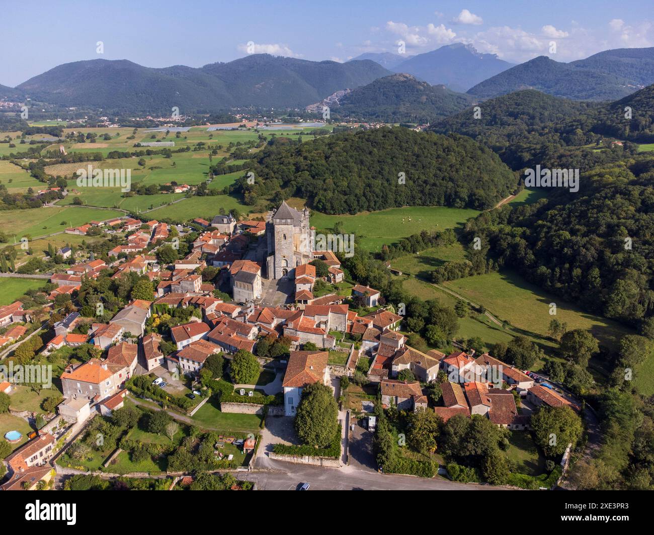 Saint-Bertrand-de-Comminges Stockfoto