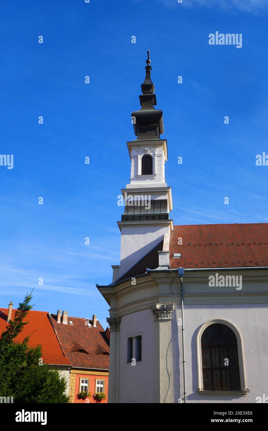 Evangelische Kirche im Burgviertel in Budapest, Ungarn Stockfoto