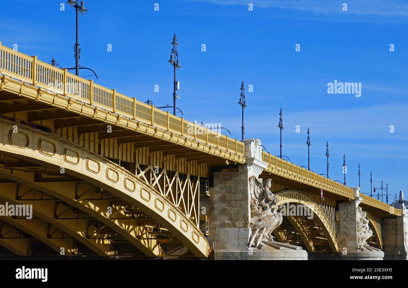 Margaretenbrücke in Budapest, Ungarn Stockfoto