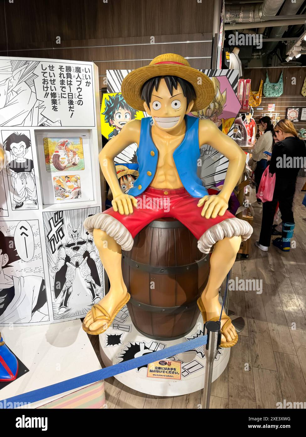 Kita Ward, Osaka, Japan. Dezember 2023. Ein menschliches Model von Monkey D. Luffy aus einer japanischen Animation ein Stück ein Comic-Cartoon Stockfoto