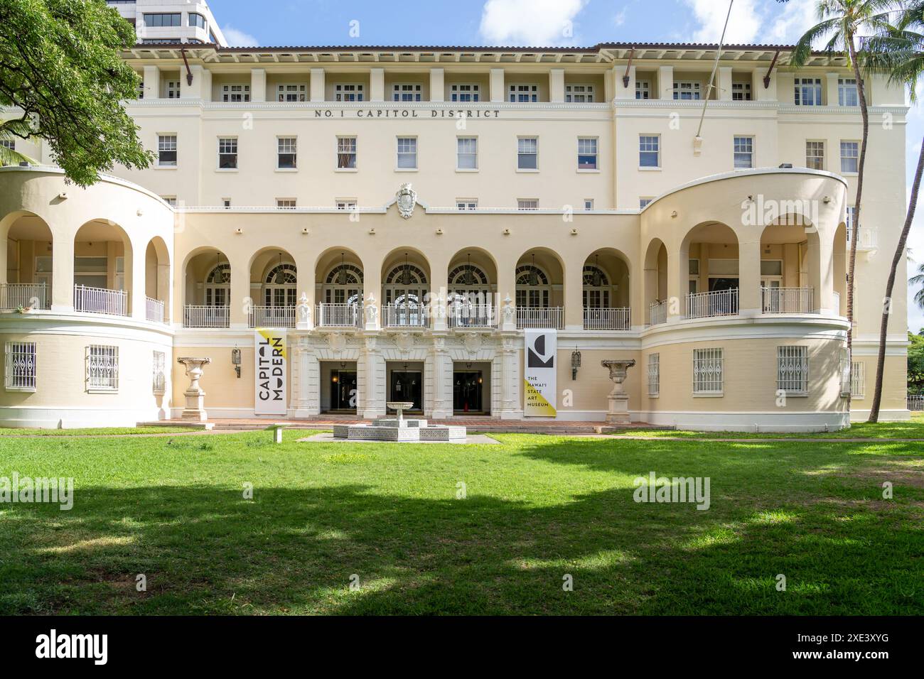 Honolulu, HI, USA - 13. Januar 2024: Hawaii State Art Museum im Zentrum von Honolulu, HI, USA. Stockfoto
