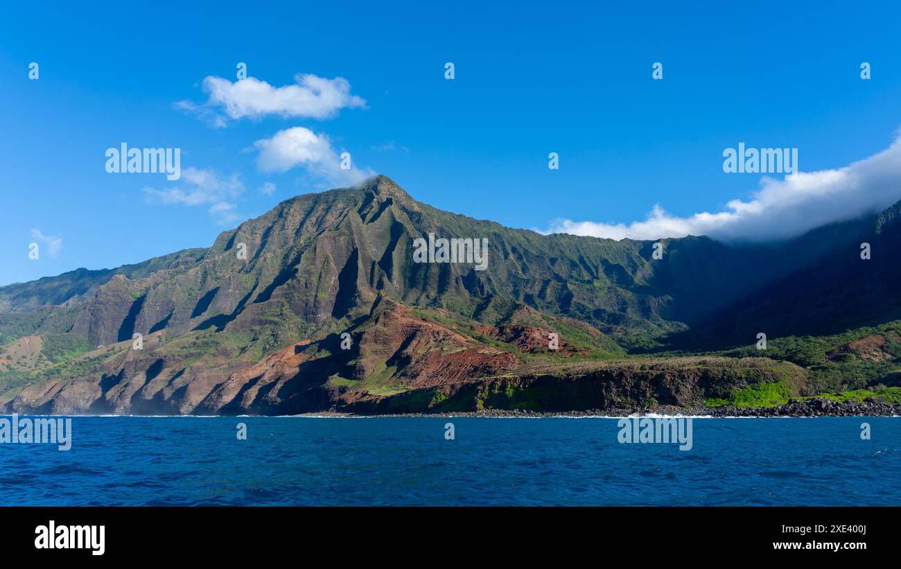 Na Pali Coast State Wilderness Park in Kauai, Hawaii, USA. Stockfoto