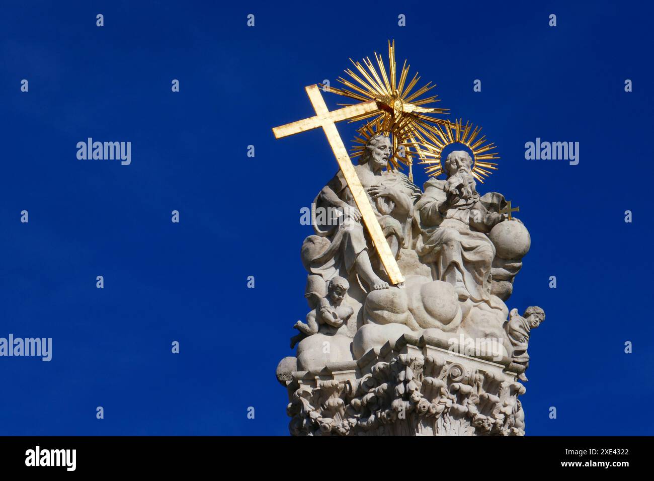 Dreifaltigkeitssäule in Budapest, Ungarn Stockfoto