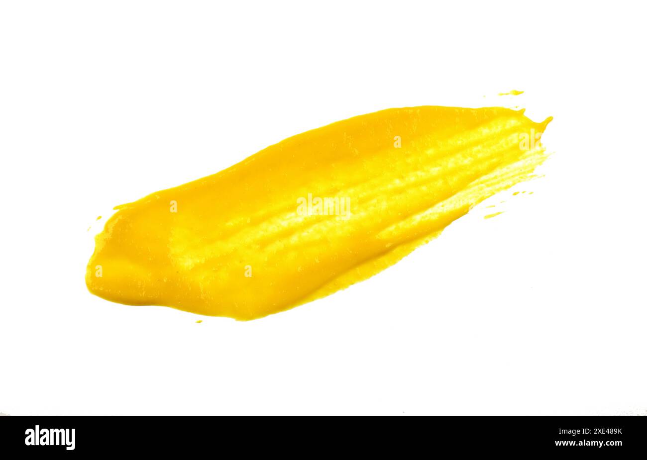 Färbung von gelbem amerikanischem Senf isoliert Stockfoto
