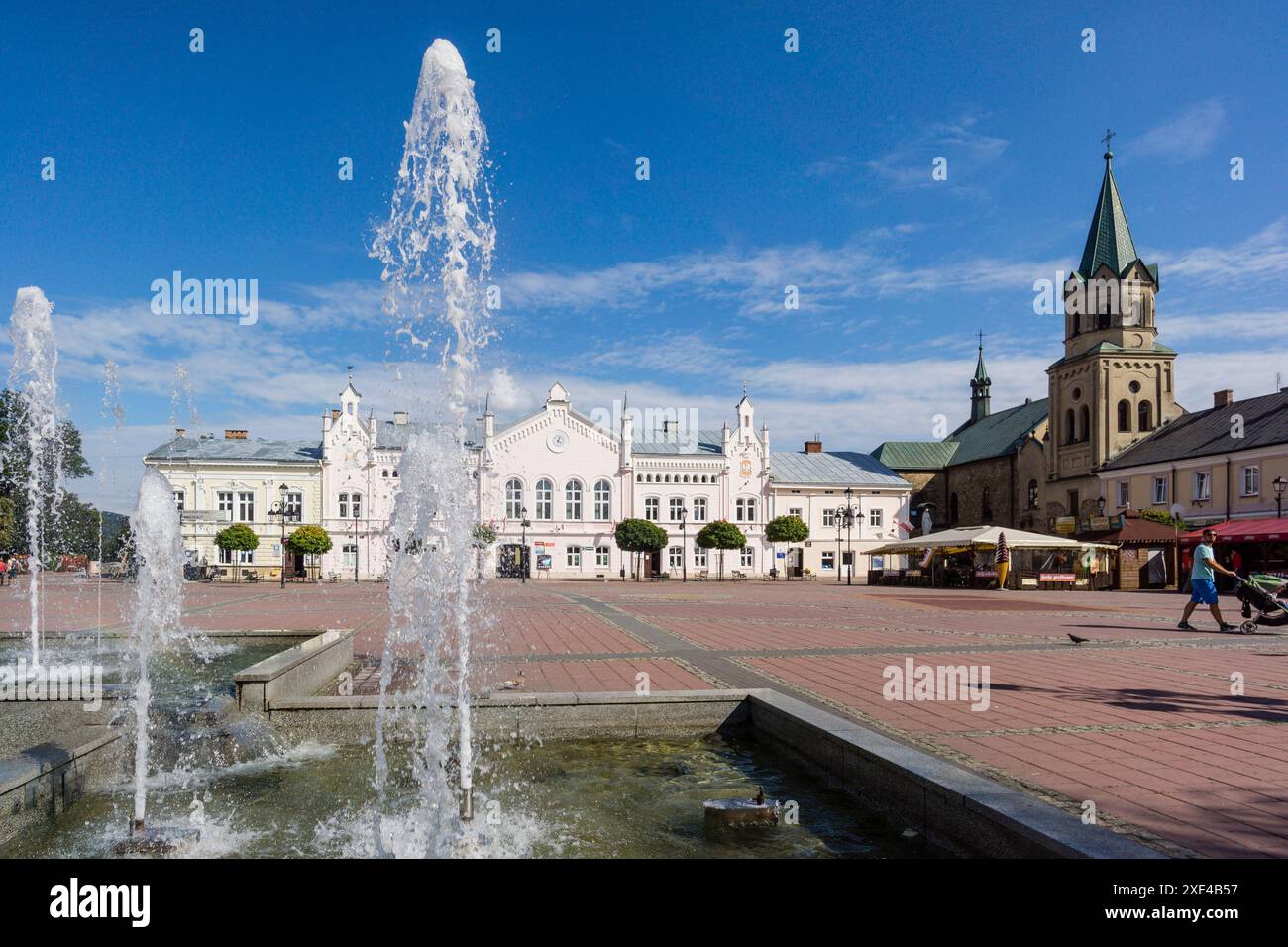 Franziskanerkirche und ehemaliges Rathaus Stockfoto