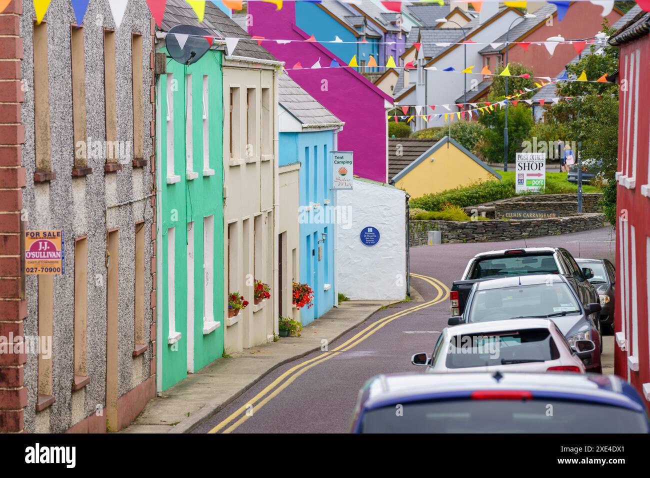 Bunte Häuser Stockfoto