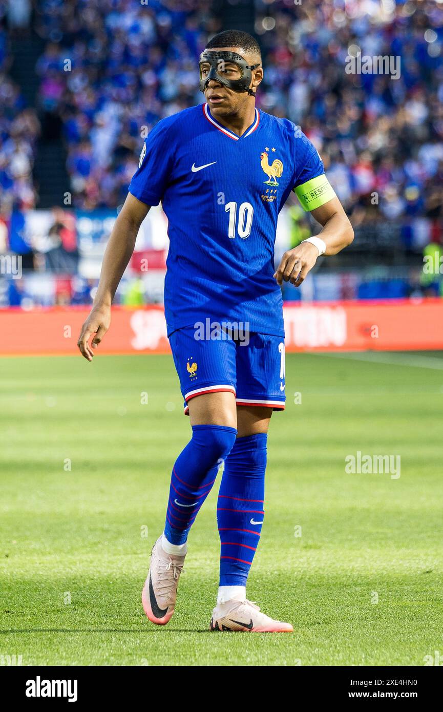 BVB Stadion Dortmund, Dortmund, Deutschland. Juni 2024. Euro 2024 Group D Fußball, Frankreich gegen Polen; Kylian Mbappe (FRA) Credit: Action Plus Sports/Alamy Live News Stockfoto