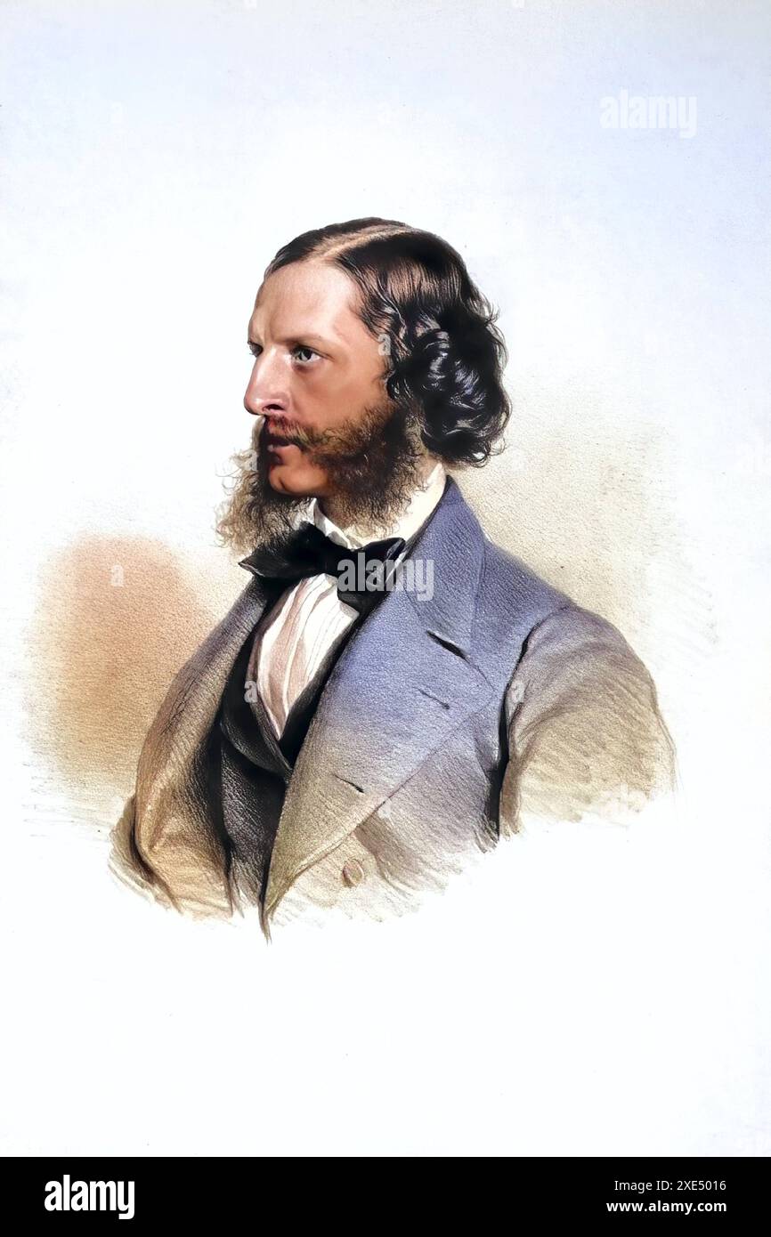 Bernhard Forsboom-Brentano 1824-1901, Historisch, digital restaurierte Reproduktion von einer Vorlage aus dem 19. Jahrhundert, Datum nicht angegeben Stockfoto