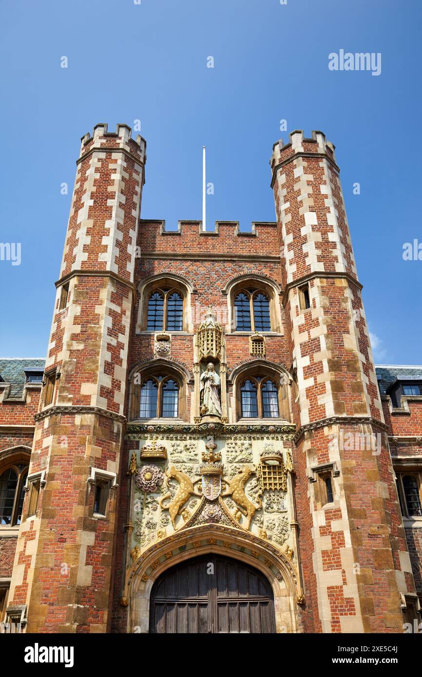 Großes Tor zum St. John's College. Cambridge. Vereinigtes Königreich Stockfoto