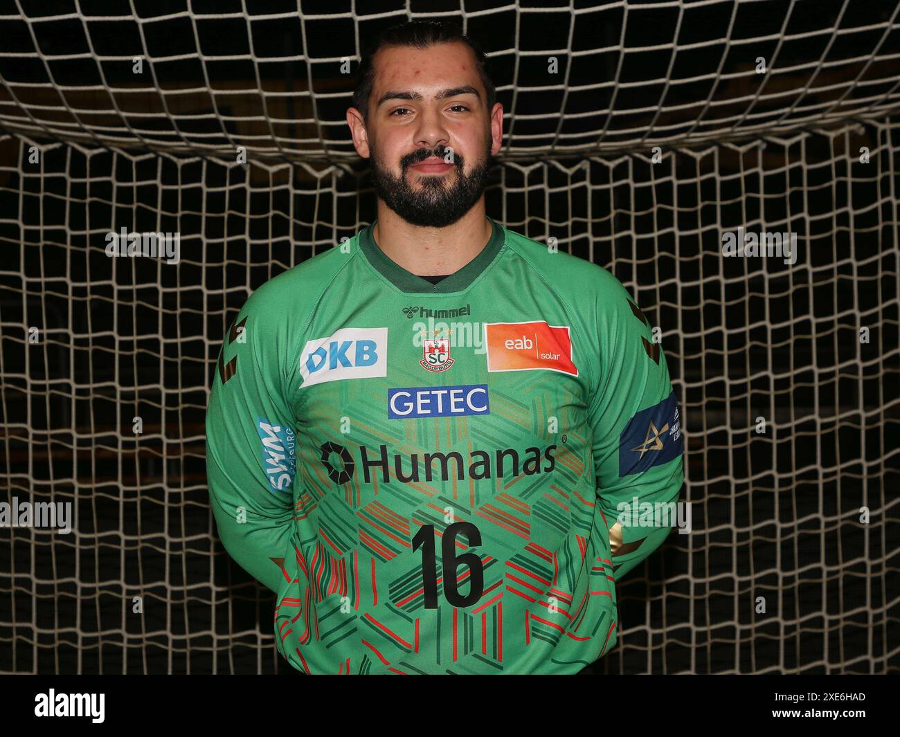 Torhüter Niclas Behrendt (SCM) EHF Champions League Saison 2023-24 SC Magdeburg - Montpellier HSC am 30.11.2023 Stockfoto