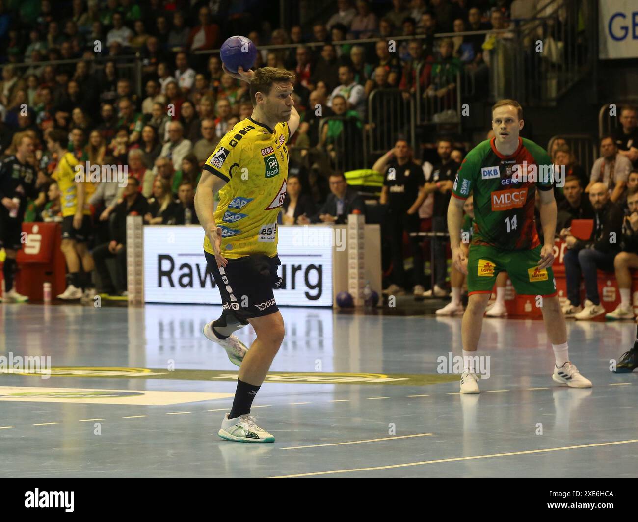 Tobias Reichmann (RNL) DHB Cup Saison 2023-24 Viertelfinale beim SC Magdeburg am 04/2024 Stockfoto Tobias Reichmann (RNL) DHB Cup Saison 2023-24 Viertelfinale beim SC Magdeburg am 04/2024 Stockfoto