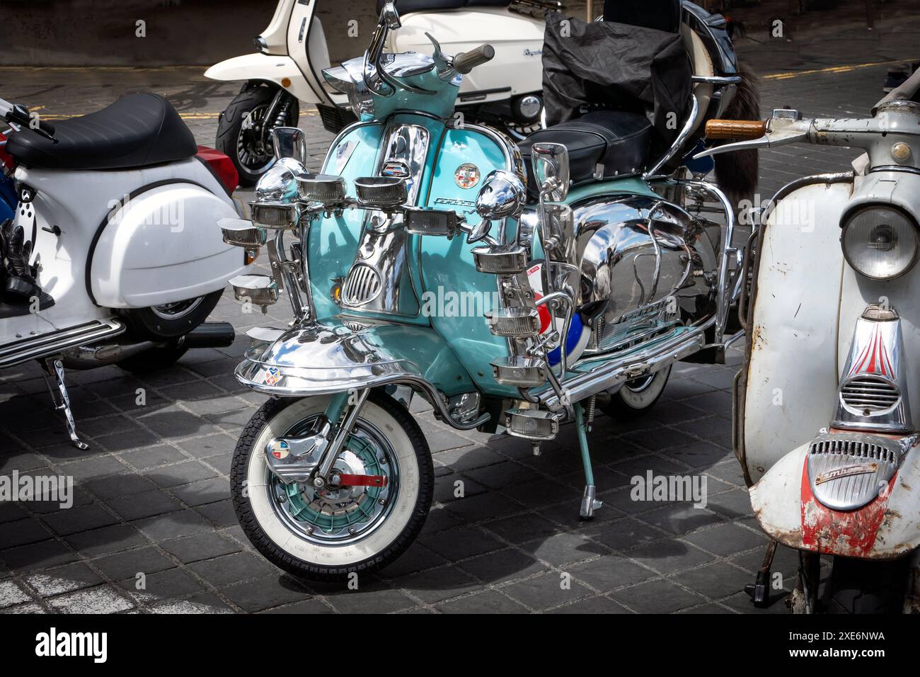 Big 7 Roller Rally in Margate Kent Großbritannien Stockfoto