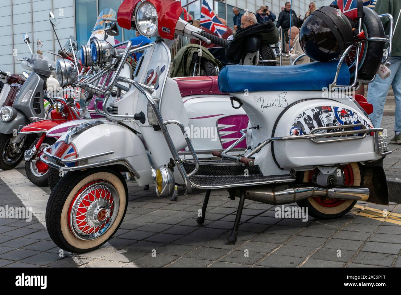 Big 7 Roller Rally in Margate Kent Großbritannien Stockfoto