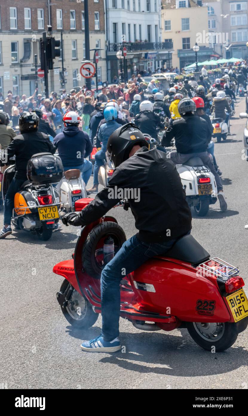 Big 7 Roller Rally in Margate Kent Großbritannien Stockfoto