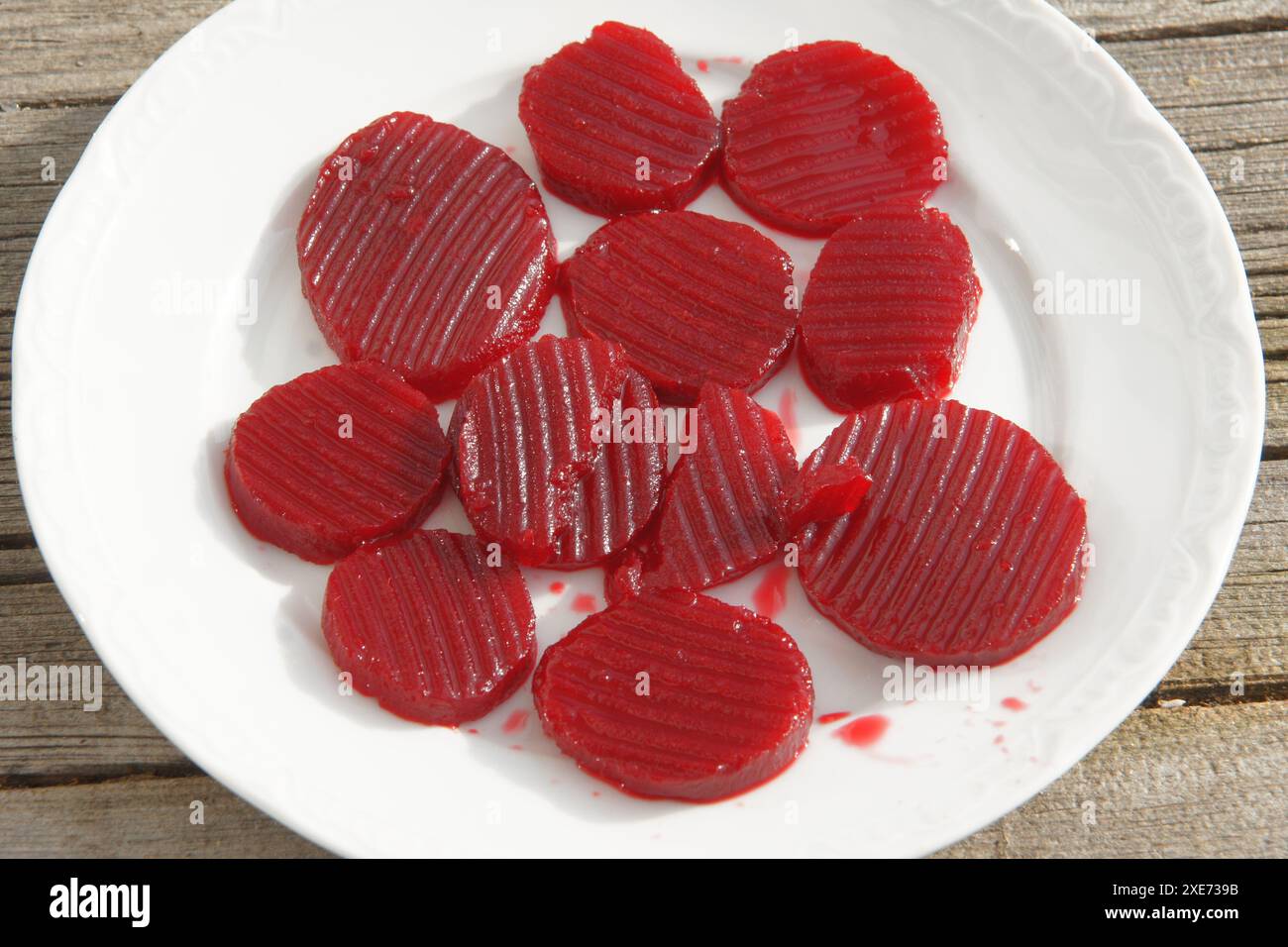 Beta vulgaris, Rote Bete Stockfoto