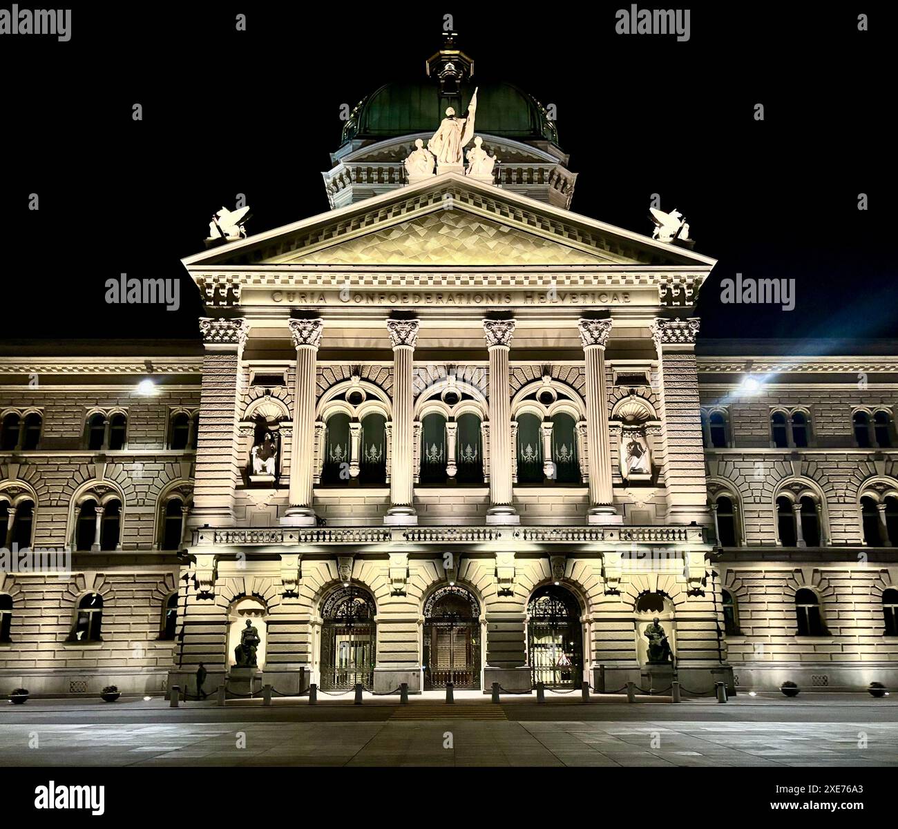 Das Bundespalais der Schweiz, ein Gebäude der Eidgenössischen Versammlung und des bundestages, Bern, Schweiz Stockfoto