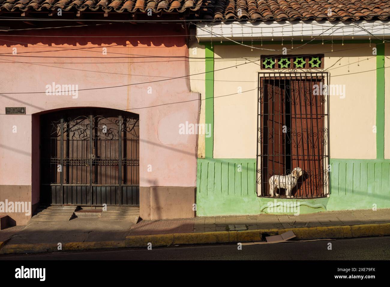 Straßenszene, Leon, Leon Department, Nicaragua, Zentralamerika Stockfoto Straßenszene, Leon, Leon Department, Nicaragua, Zentralamerika Stockfoto