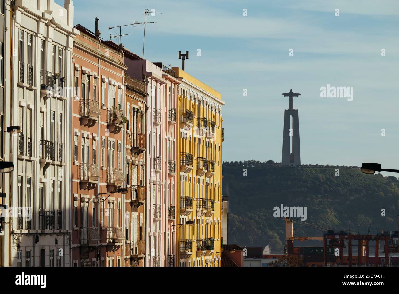 Statue des Heiligtums Christi des Königs aus Lissabon, Portugal, Europa Stockfoto