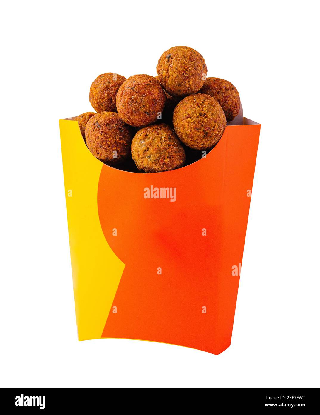 Falafel isoliert auf weißem Hintergrund Stockfoto
