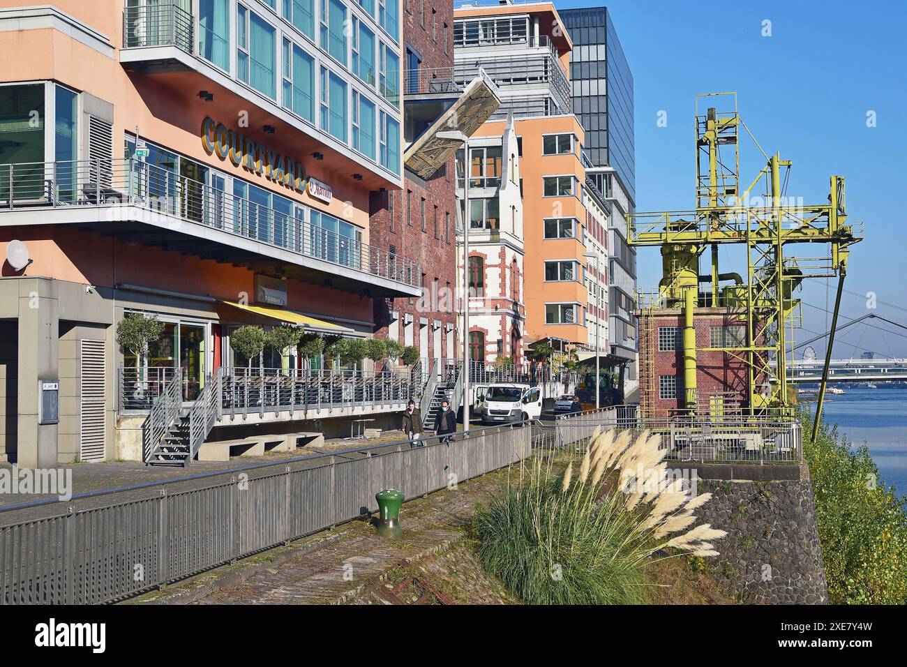 Medienhafen, Hafen, Düsseldorf, NRW, Deutschland Stockfoto