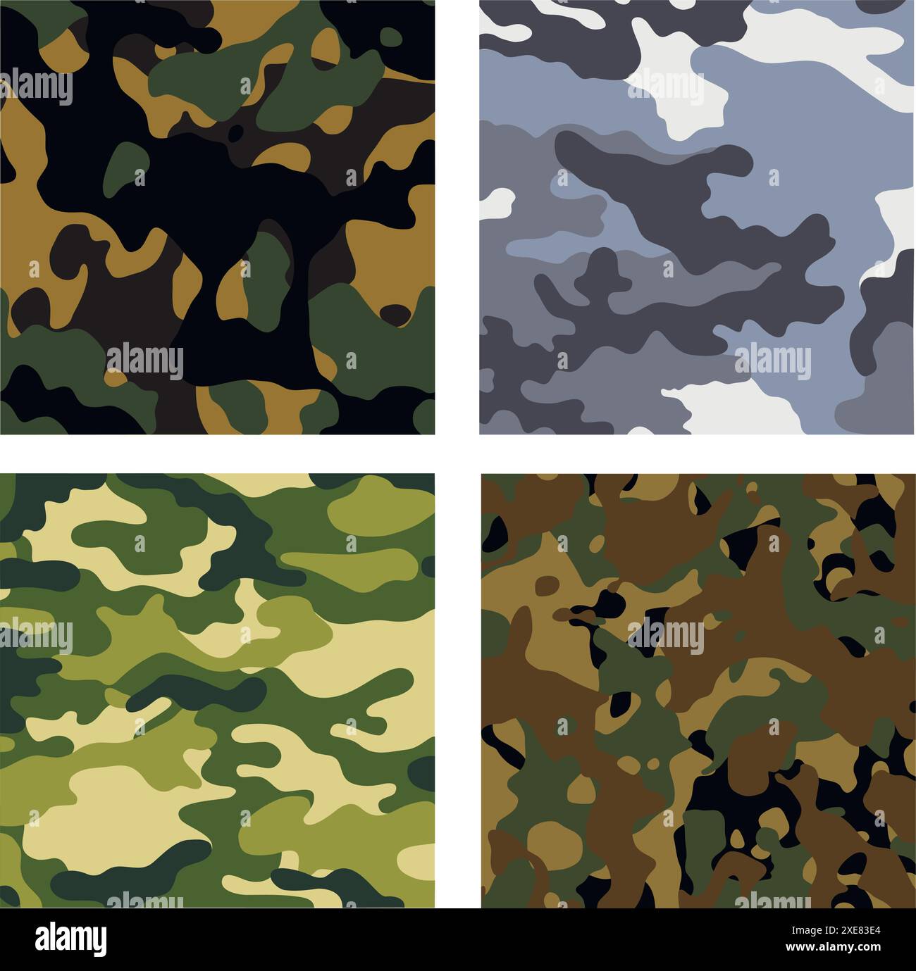 militärische Hintergründe Stock Vektor