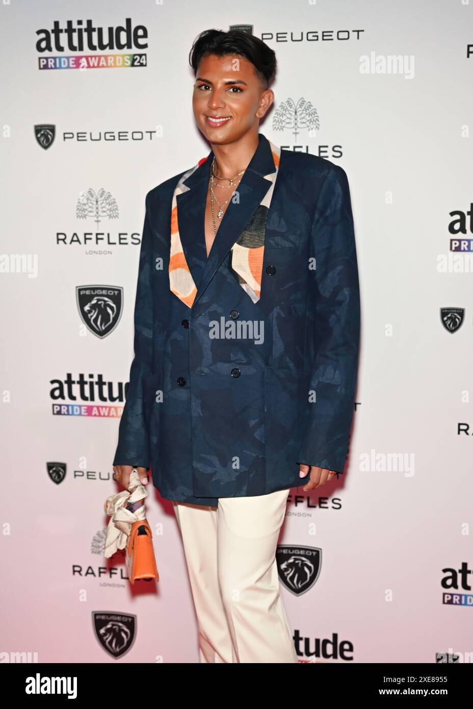 LONDON, GROSSBRITANNIEN. Juni 2024. Jason Patel nimmt an den Attitude Pride Awards 2024 im Raffles London, The OWO, London, UK, Teil. Quelle: Siehe Li/Picture Capital/Alamy Live News Stockfoto