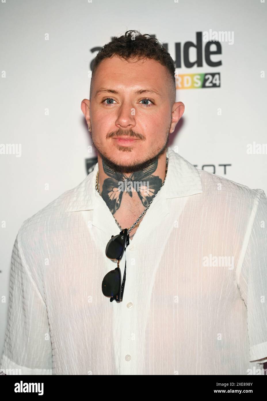 LONDON, GROSSBRITANNIEN. Juni 2024. Jaxon Feeley nimmt an den Attitude Pride Awards 2024 im Raffles London, The OWO, London, UK, Teil. Quelle: Siehe Li/Picture Capital/Alamy Live News Stockfoto