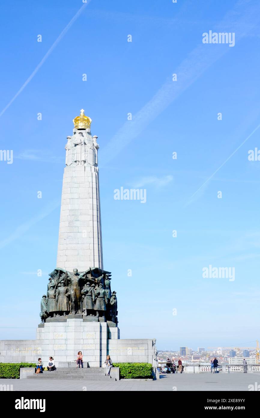 Brüssel, Belgien, 30. März 2017, das belgische nationale Infanteriedenkmal in Brüssel Stockfoto