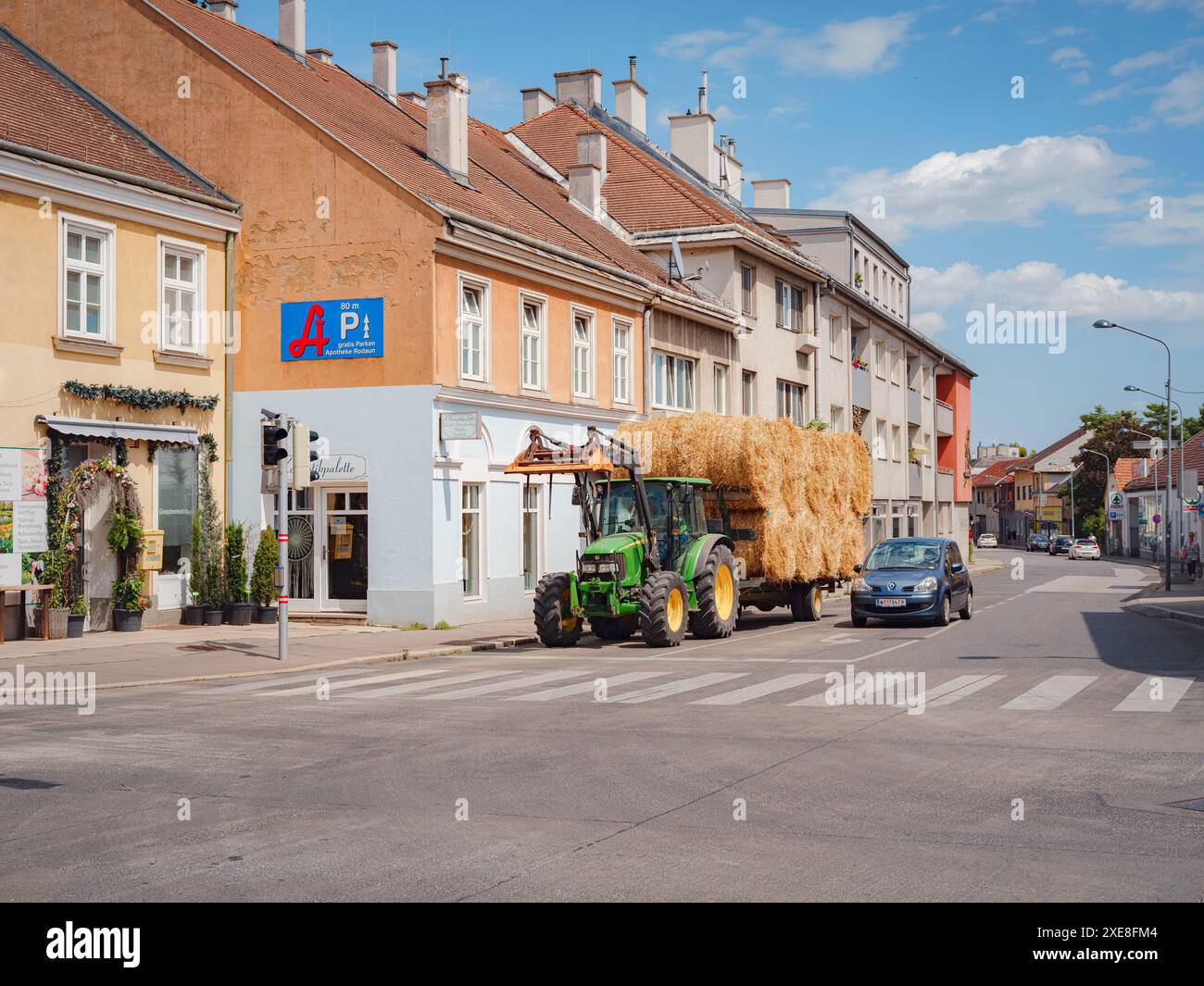 Rodaun, Österreich - 22. JULI 2023. Landkreis Moedling, Niederösterreich. . Rodaun - Stadtleben Stockfoto
