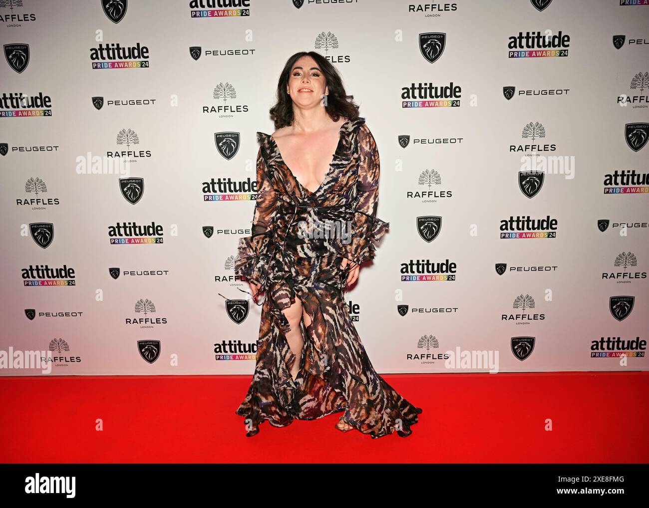 LONDON, GROSSBRITANNIEN. Juni 2024. Charlie Craggs nimmt an den Attitude Pride Awards 2024 im Raffles London, The OWO, London, UK, Teil. Quelle: Siehe Li/Picture Capital/Alamy Live News Stockfoto