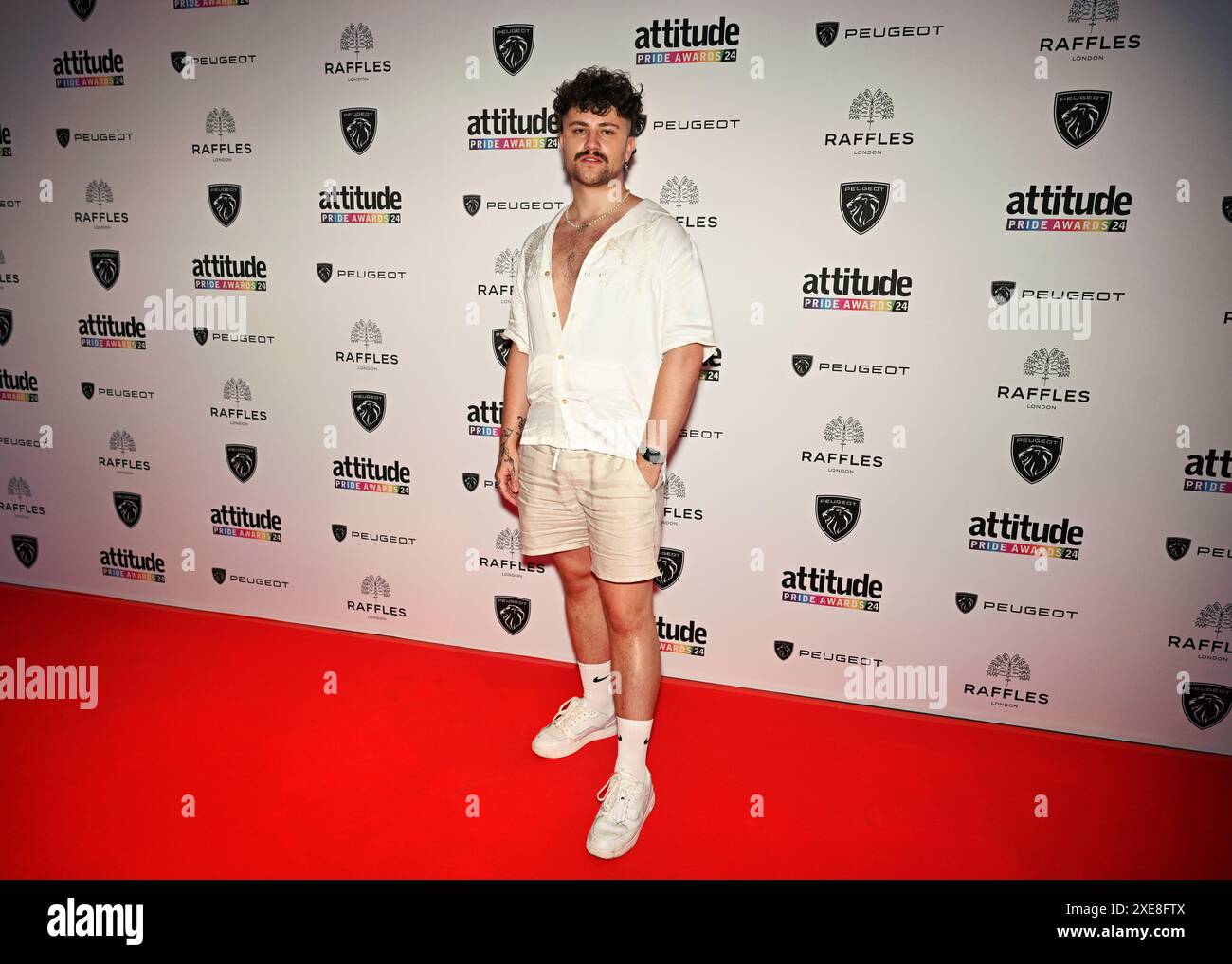 LONDON, GROSSBRITANNIEN. Juni 2024. Max Hovey nimmt an den Attitude Pride Awards 2024 im Raffles London, The OWO, London, UK, Teil. Quelle: Siehe Li/Picture Capital/Alamy Live News Stockfoto