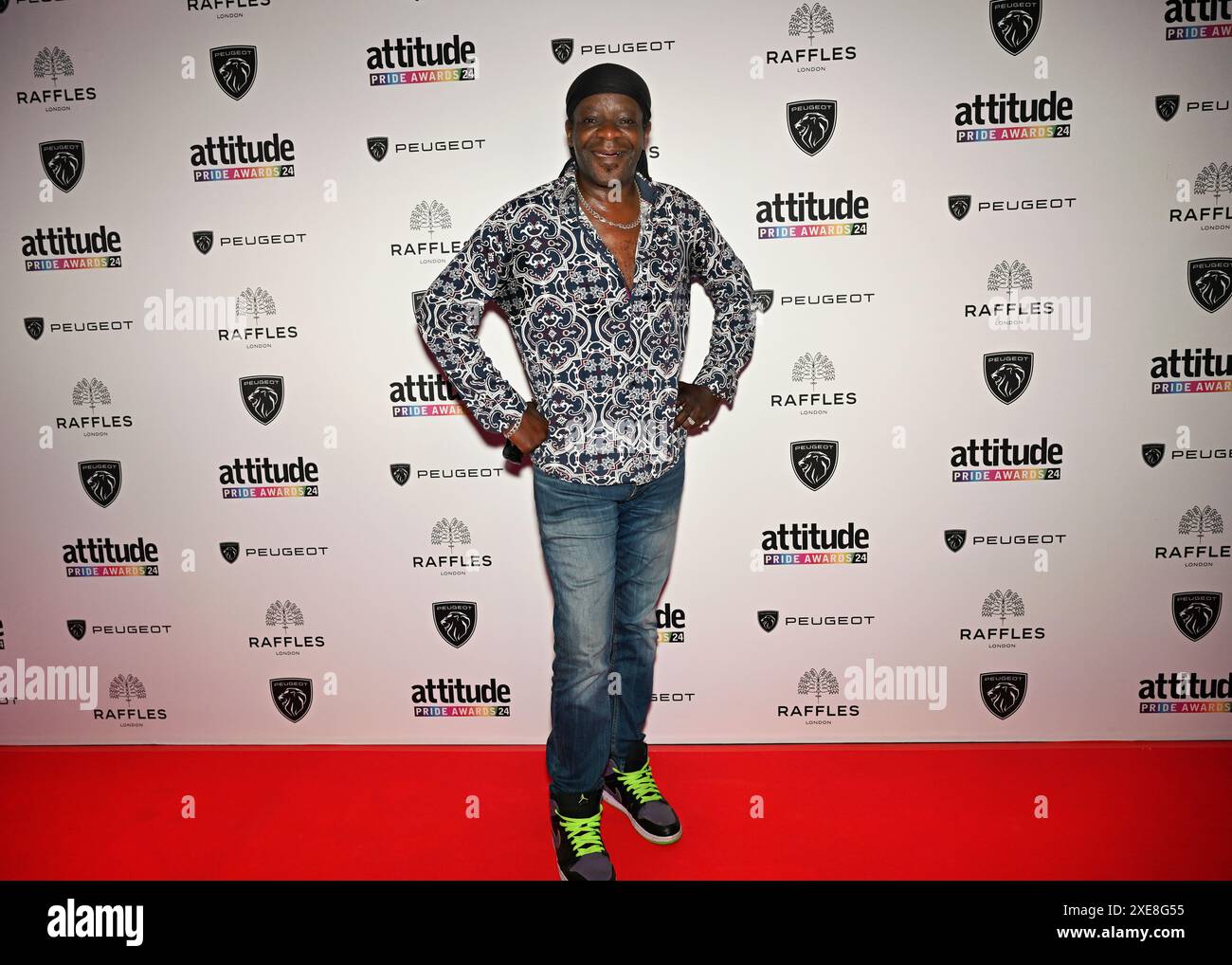 LONDON, GROSSBRITANNIEN. Juni 2024. Stephen K. Amos nimmt an den Attitude Pride Awards 2024 im Raffles London, The OWO, London, UK, Teil. Quelle: Siehe Li/Picture Capital/Alamy Live News Stockfoto