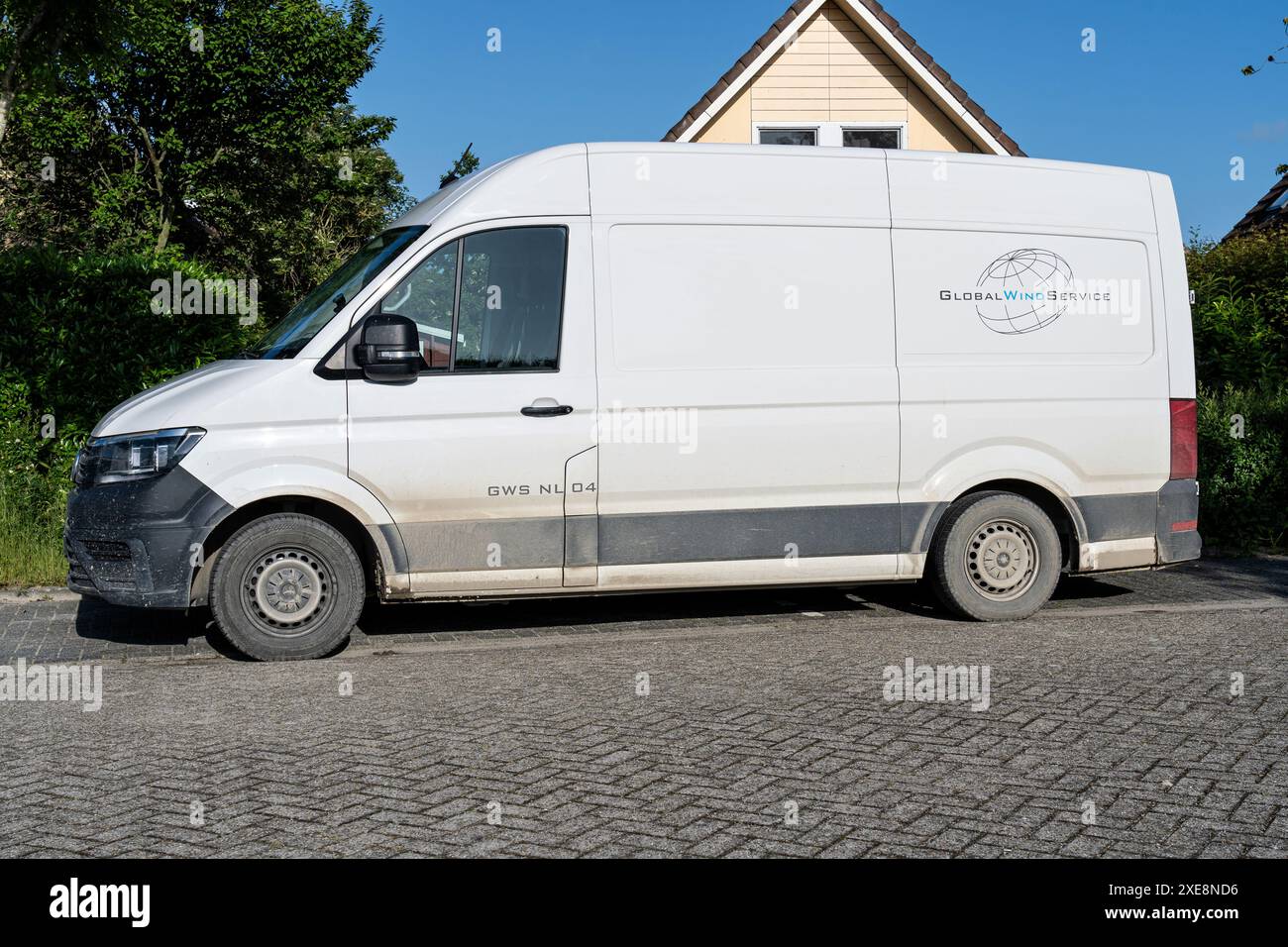 Global Wind Service Volkswagen Crafter Stockfoto