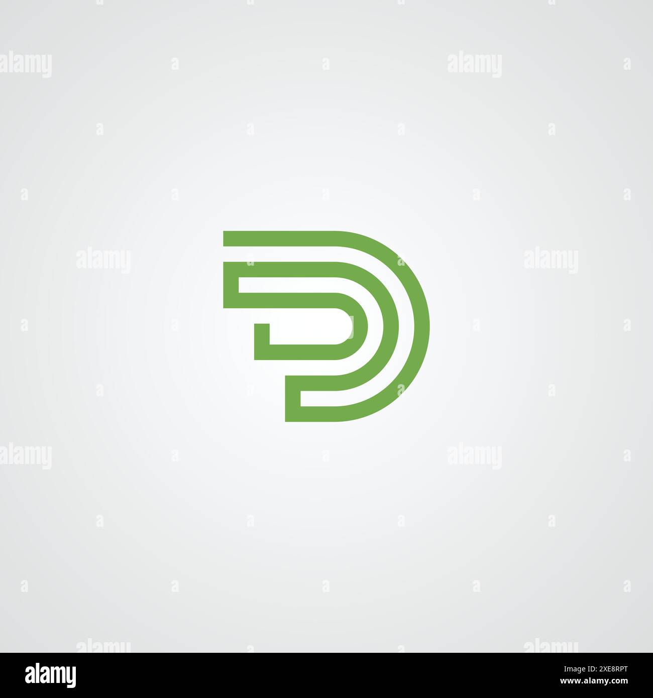 Luxuriöses und elegantes Logo-Design mit Buchstabe D. Stock Vektor